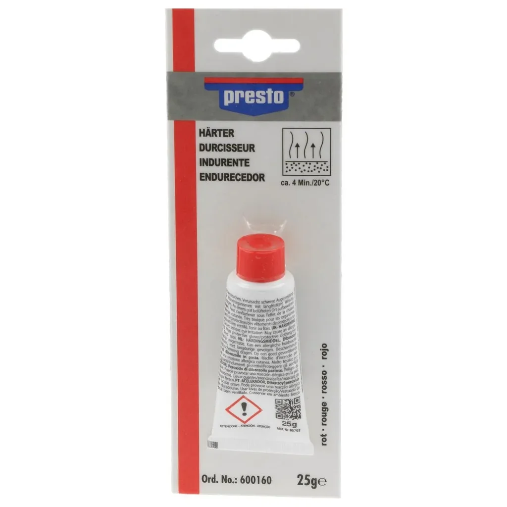 Härter für presto Spachtel, Farbe rot, 25 g