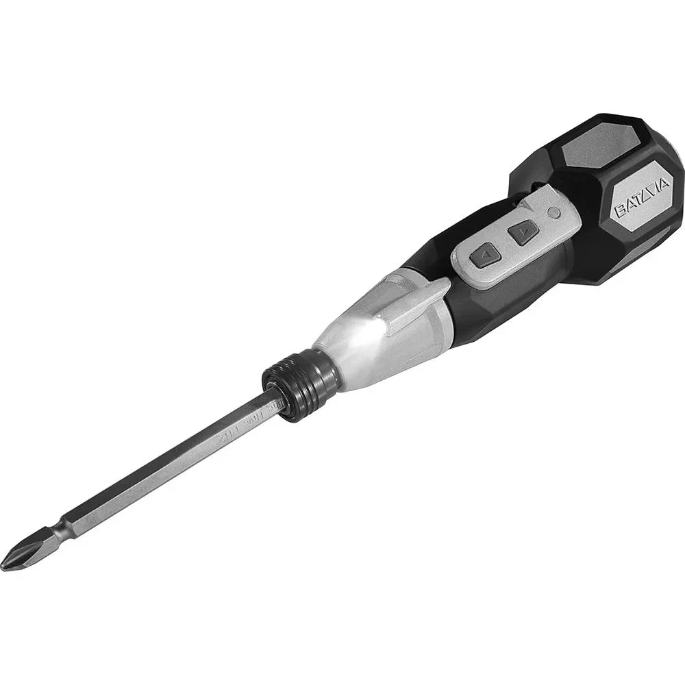 KOMPAKTER GRIFF 3,6V LI-ION SCHRAUBENDREHER MIT LED-LAMPE UND USB-LADEKABEL