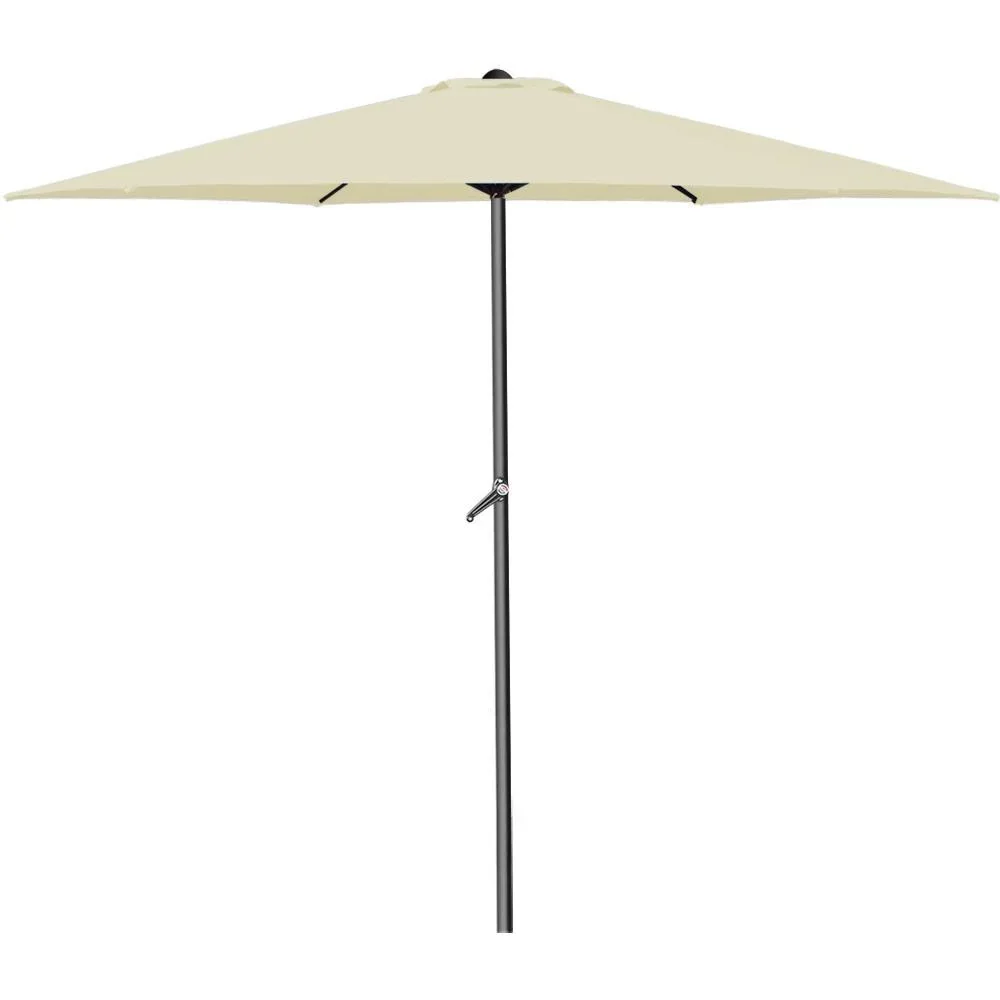 Sonnenschirm mit Drehmechanismus beige Ø300cm mit UV-Schutz 40+