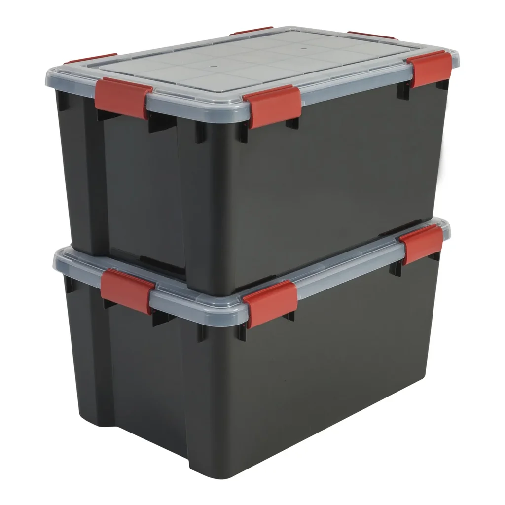 Wasserdichte Box AT-L BkR/C/D, schwarz, 50 Liter, 2er Set