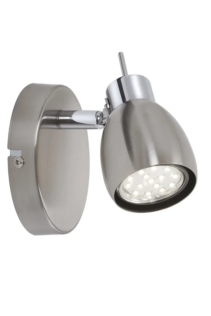 LED Spot Wandleuchte, 3 Watt, GU10, matt-nickel