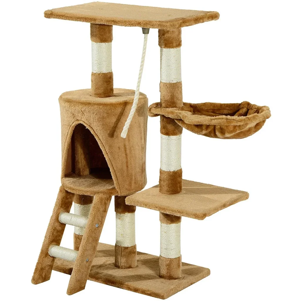 Kratzbaum Katzenbaum Kletterbaum Katzenbett Spielbaum Braun