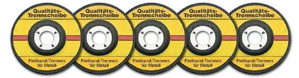 Trennscheiben 230 mm - 5 Stück - Stärke 2,5 mm, für Metall