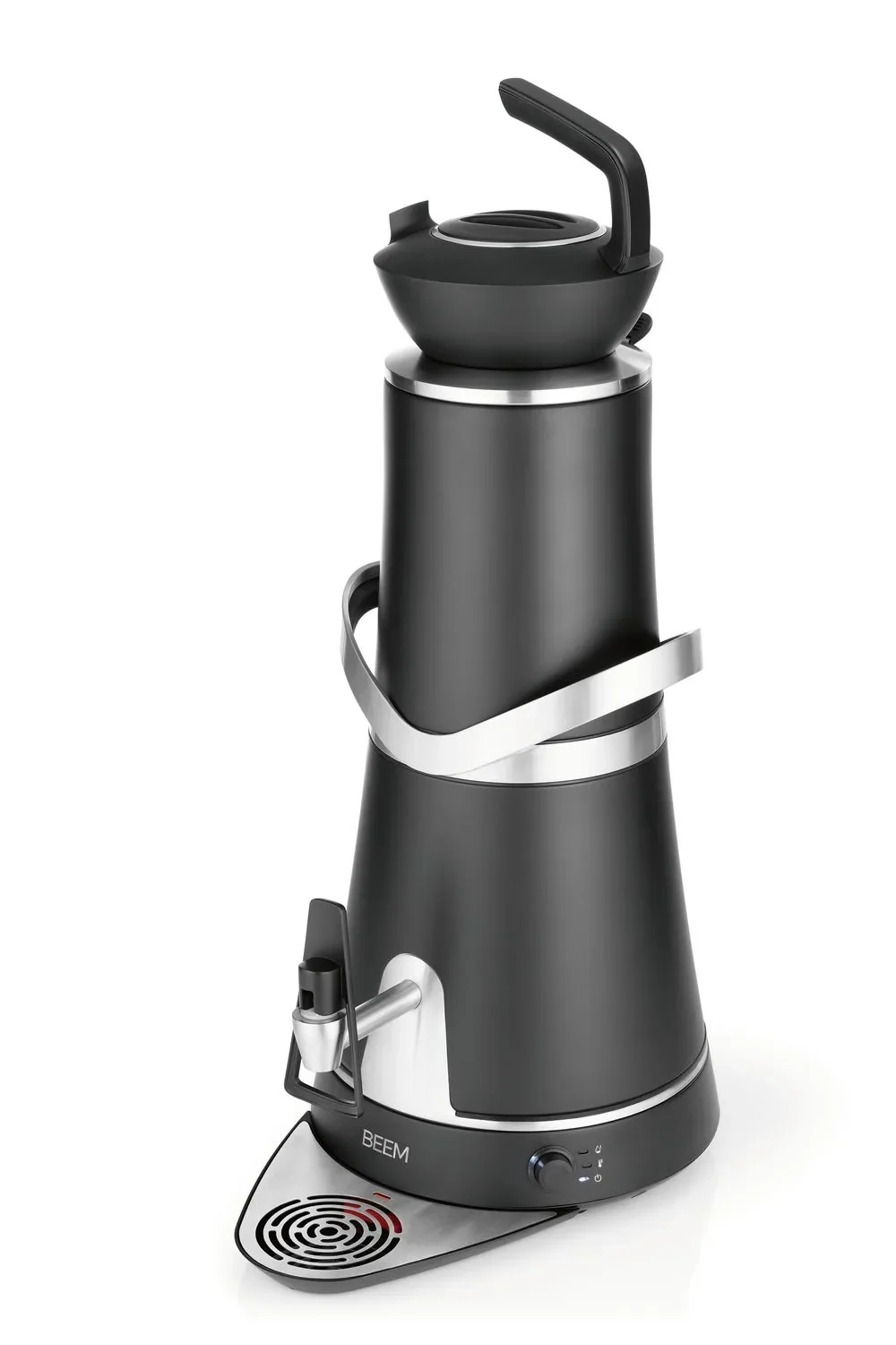 Samowar mit Teekocher, Russischer Teekessel Elektrisch - Amira, Induktions-Model, Schwarz, 10L