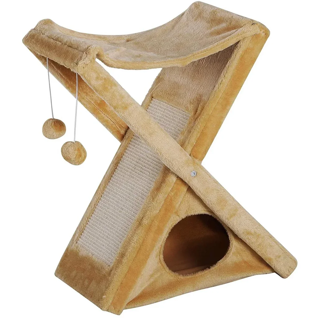 Katzenturm mit Höhle und Hängematte