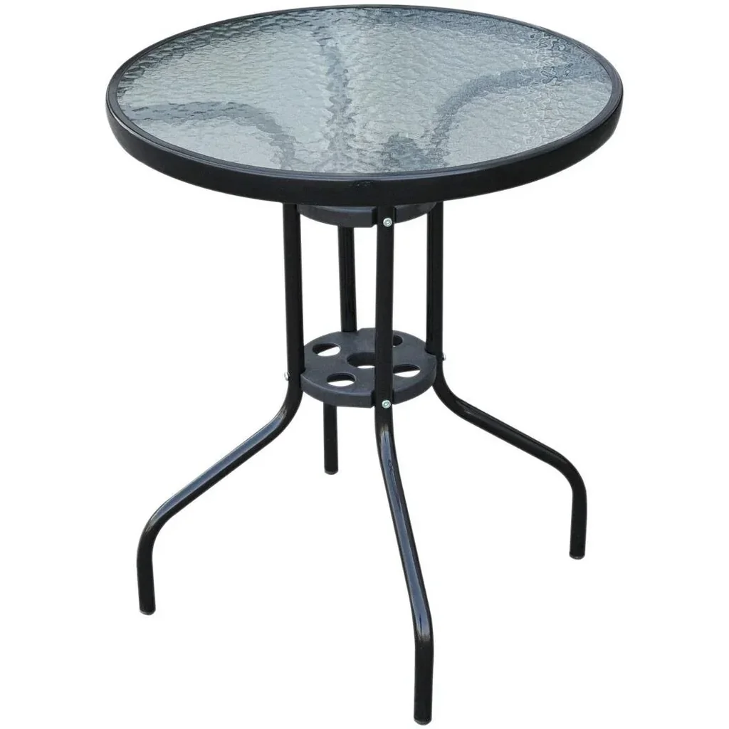 Gartentisch Glastisch Bistrotisch Balkontisch ?60x70cm