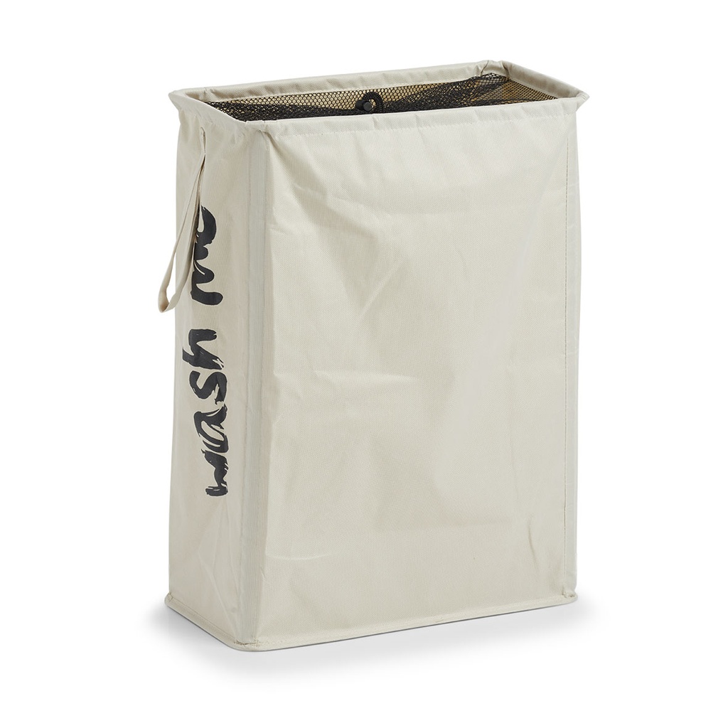 Wäschesammler "Wash me", Polyester, beige