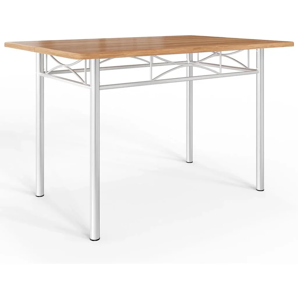 5-teiliges Lounge-Set "Paul" - Esstisch + 4 Stühle - Buche