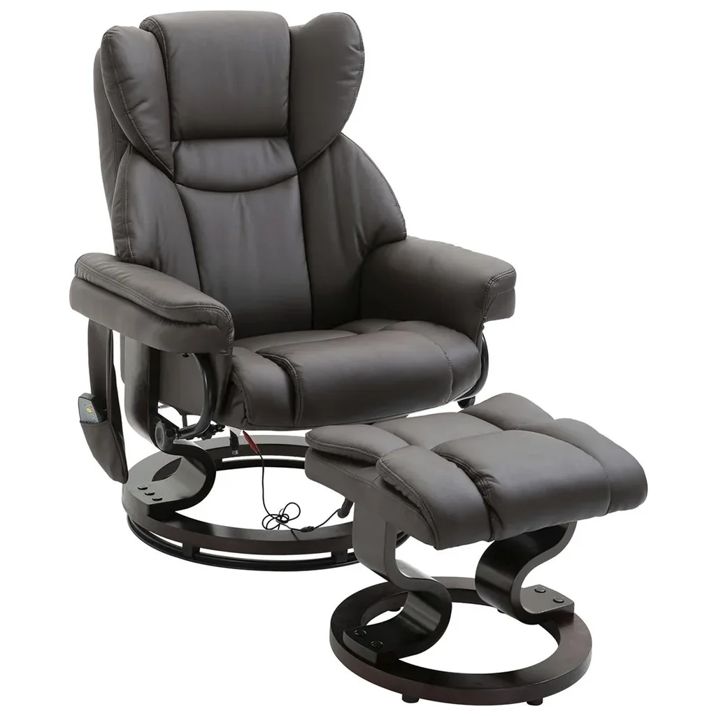 Massagesessel mit Fußhocker Heizfunktion