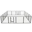 Hundeauslauf 16 Platten 80x80 cm