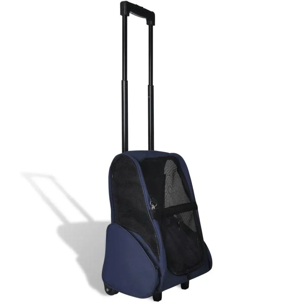 Zusammenklappbarer Haustierwagen blau