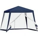 Pavillon mit Moskitonetz beige
