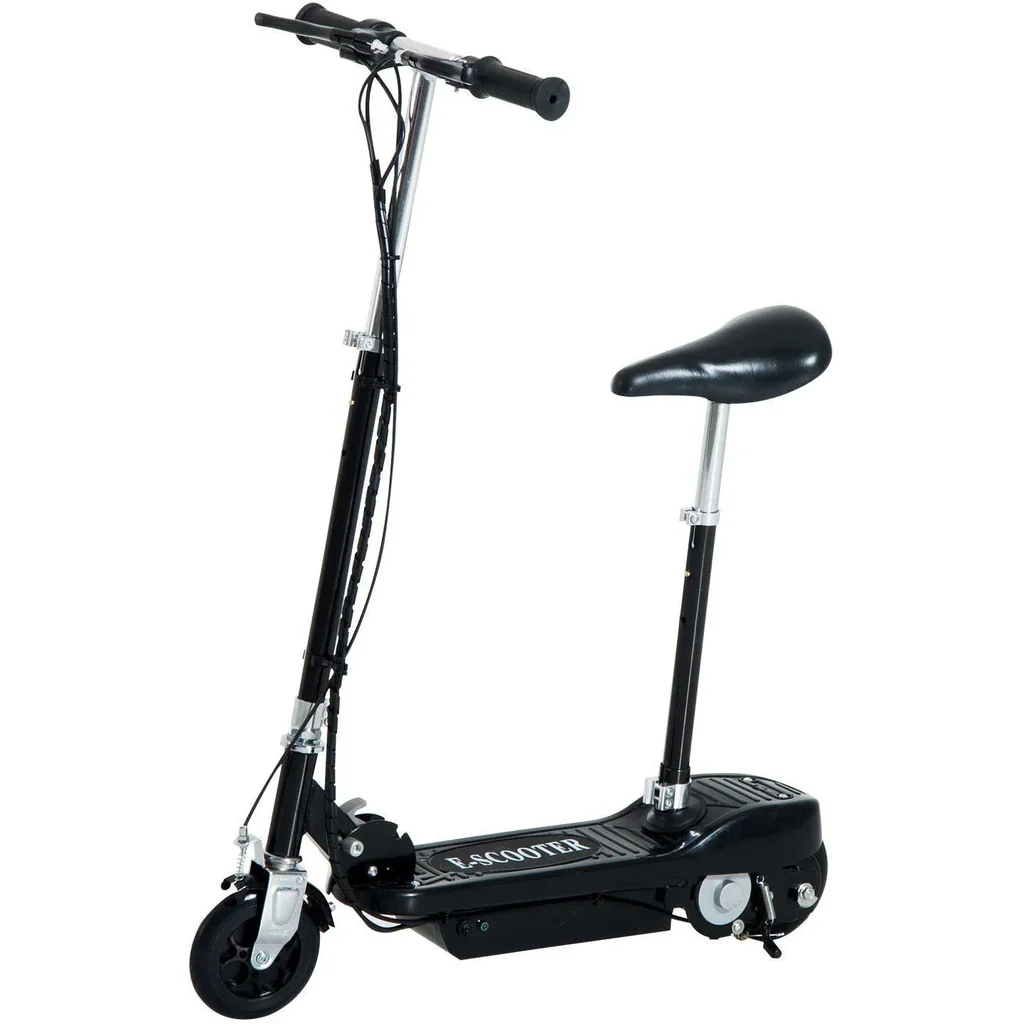 Elektroroller Kinderroller Cityroller 120W Schwarz