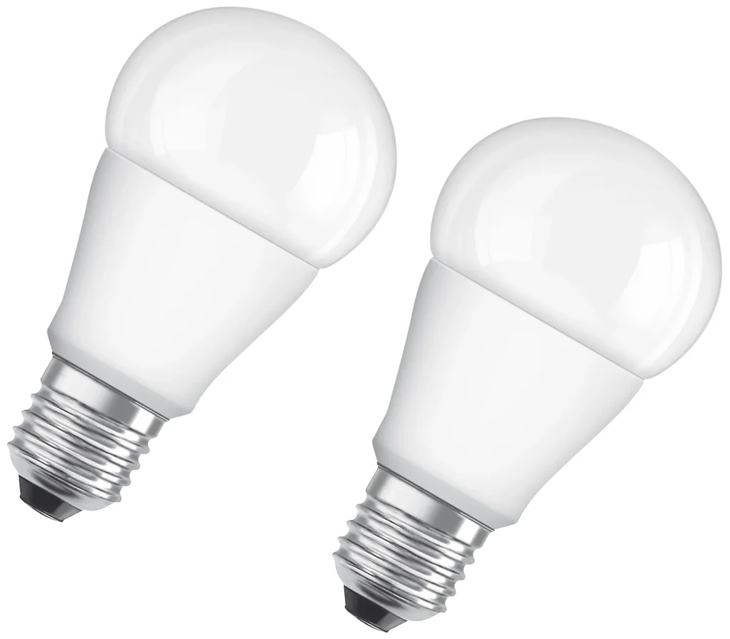 LED STAR CLA60 Lampe, 10 Watt, E27, matt, warmweiß - 2 Stück