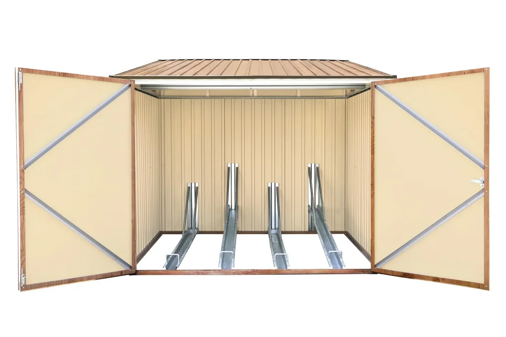 Fahrradbox Holz-Dekor Eiche