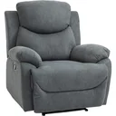 Relaxsessel Einzelsofa Liege 150° neigbar Fernsehsessel Leinen Grau 97 x 96 x 105,5 cm