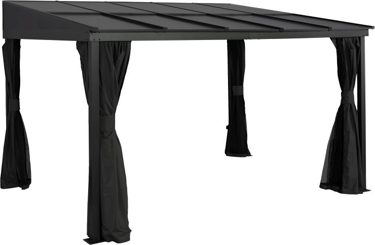 Sojag Terrassenüberdachung St. Barth 1014 423×298×240 cm Anthrazit – 8-mm-Doppelstegplatten & Schneelaststützen
