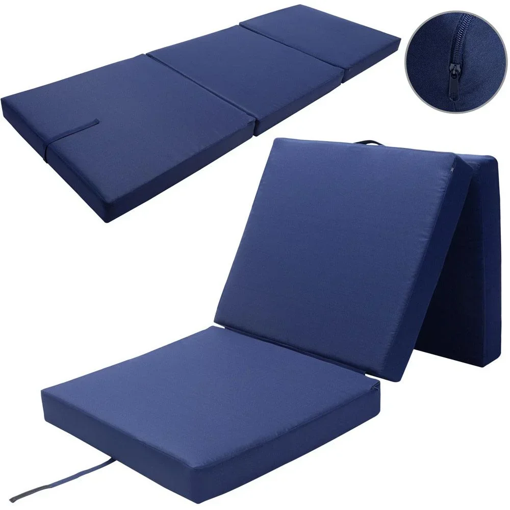 Matratze blau 190x70x10cm faltbar
