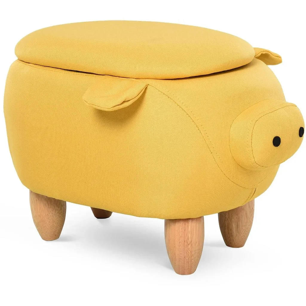 Kinderhocker in Schweinchenform