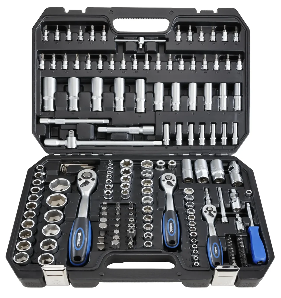 Steckschlüssel Satz, 1/4", 3/8 " + 1/2" Antrieb, 171-teilig