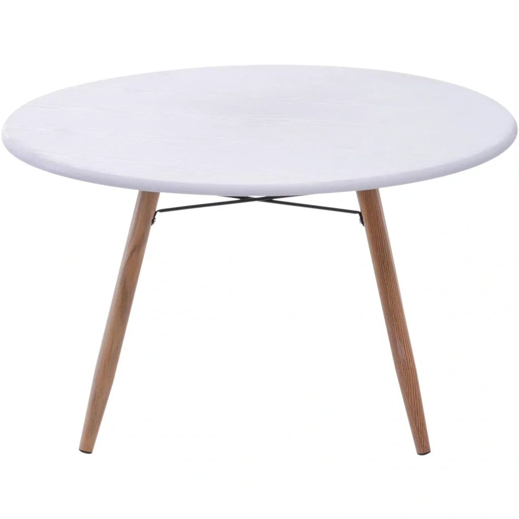 Couchtisch Beistelltisch Kaffeetisch Teetisch Nachttisch rund Holz + Metall Ø80 x H45 cm