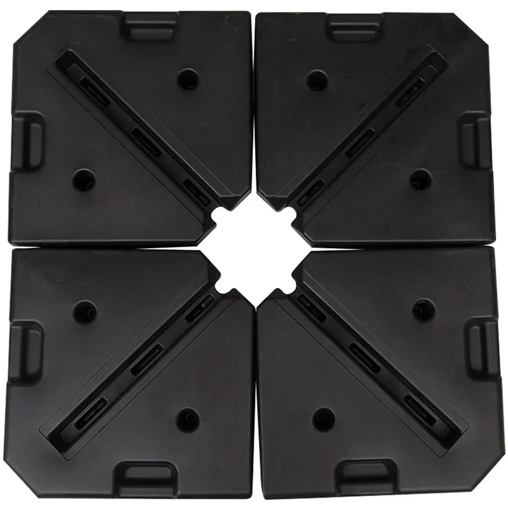 Sonnenschirmgewicht 4-teilig, schwarz