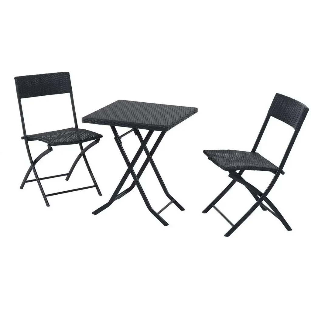 Balkonset Polyrattan Gartenmöbel 3tlg. Balkonmöbel