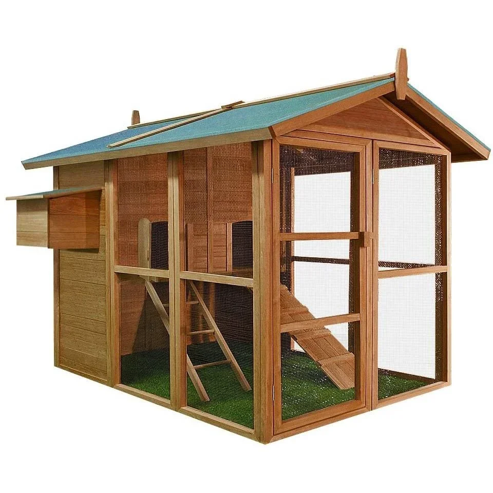 Hühnerstall 148 x 151 x 172 cm, Holz, Braun