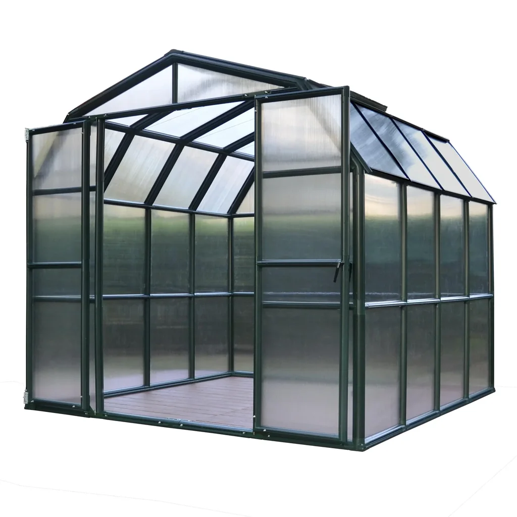 Kunststoff Gewächshaus Grand Gardener 410 mit Fundament, 267 x 639 x 238 cm