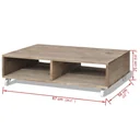Couchtisch Massivholz braun