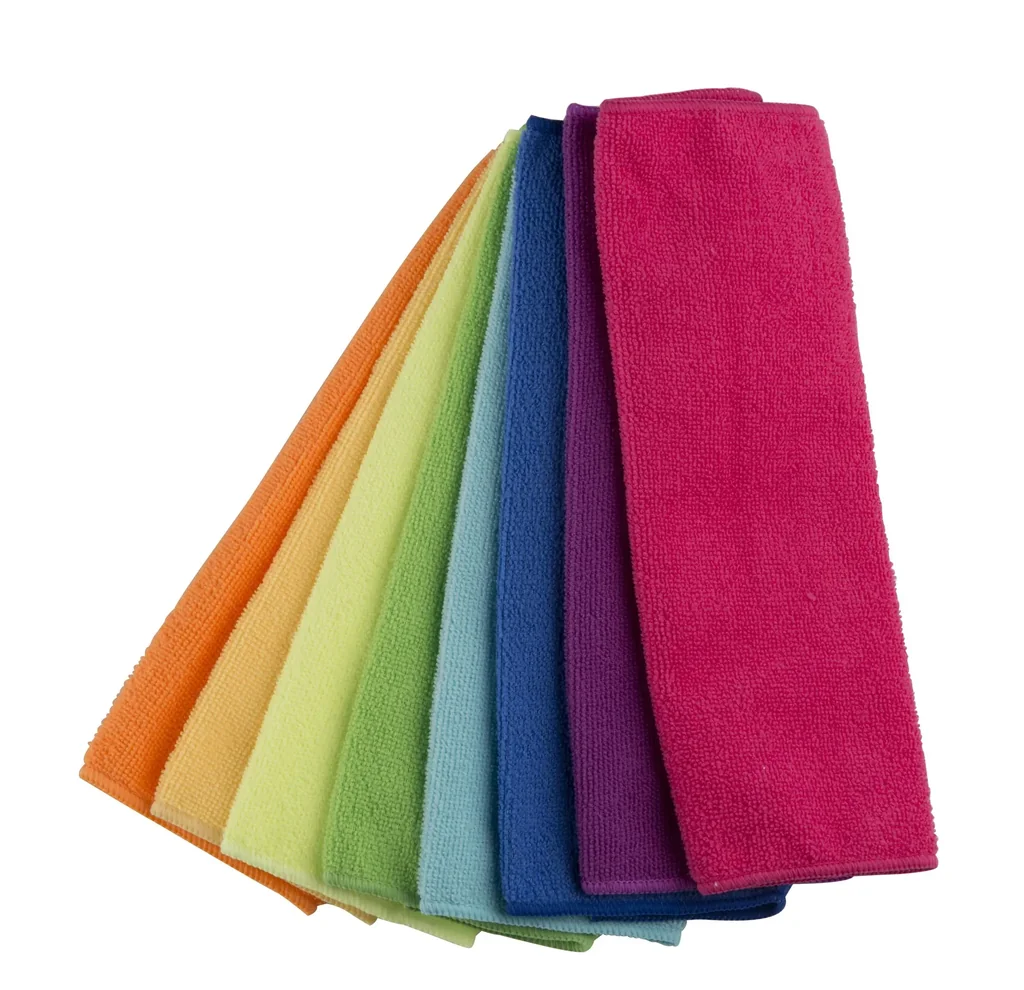 Reinigungstücher, Putz-Tücher, Mikrofaser, Bunt, 8-teilig