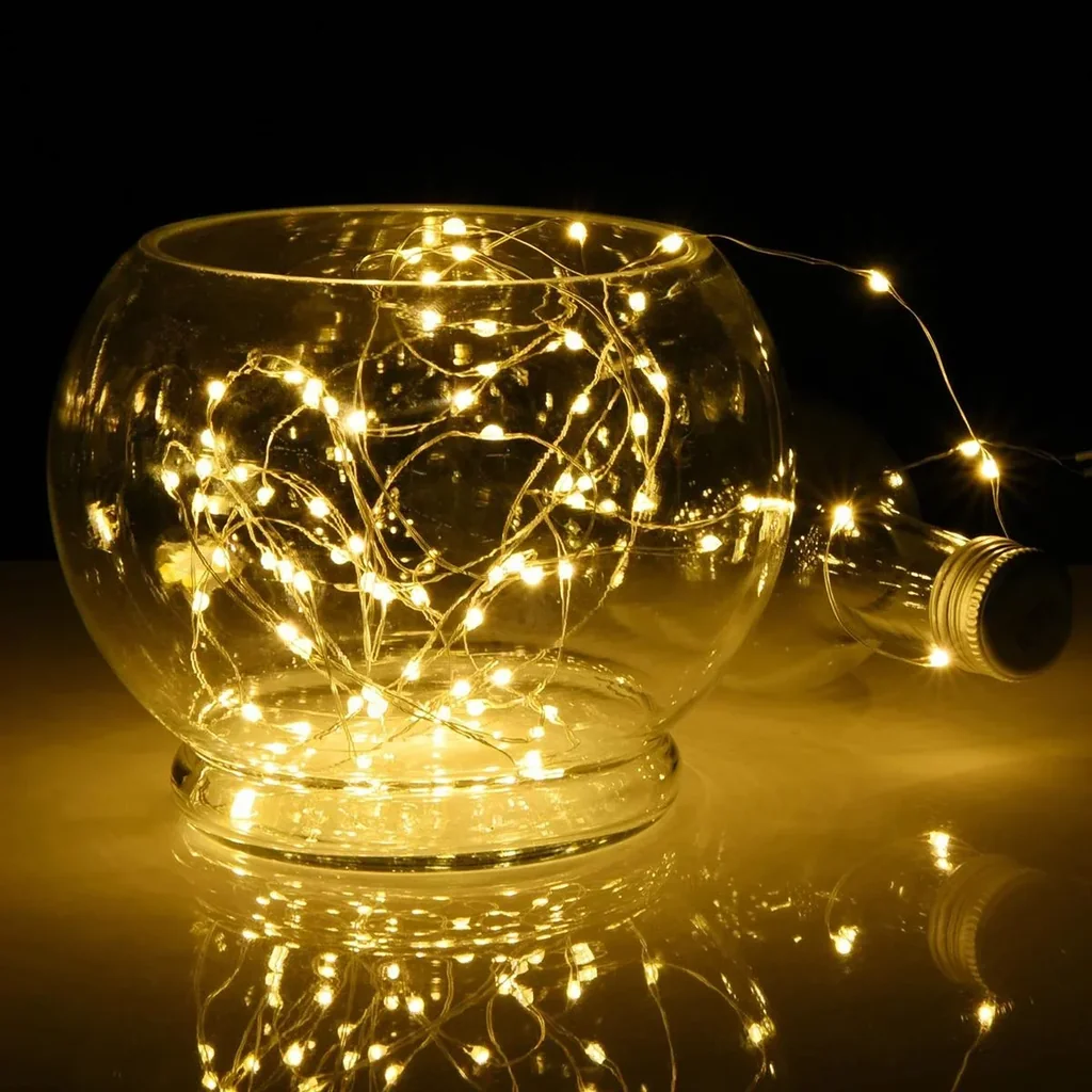 Weihnachtsbeleuchtung - 100 LED - Warmweiß - 563cm