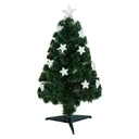 Weihnachtsbaum 0,9 m Christbaum Kunsttanne 90 Äste mit LED-Lichtern