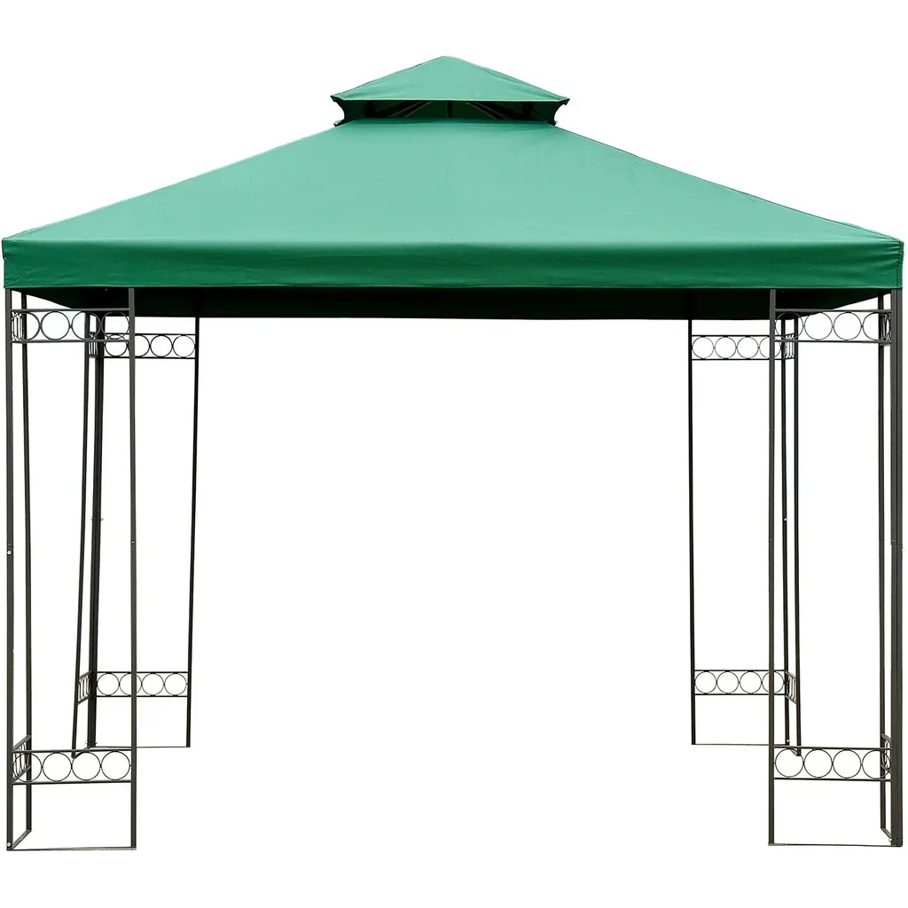 Ersatzdach 3x3m Dach für Metallpavillon grün