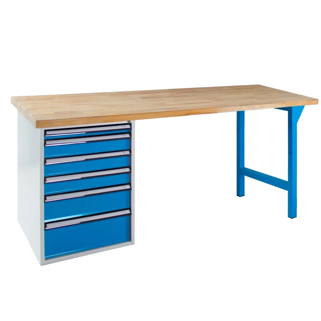Werkbank 2000 mit Schubladenbox, 6 Schubladen
