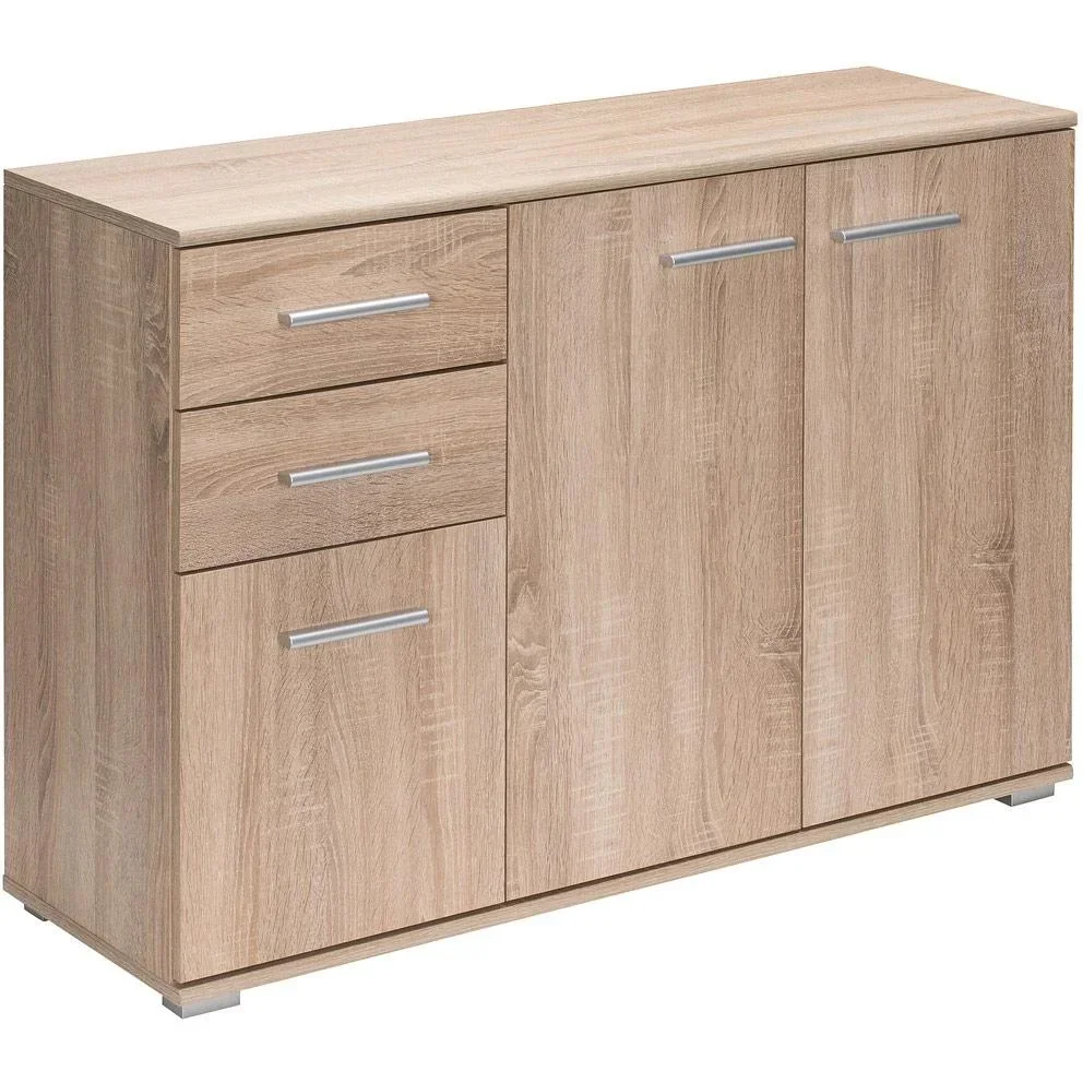Sideboard / Kommode Eiche mit 3 Türen & 2 Schubladen