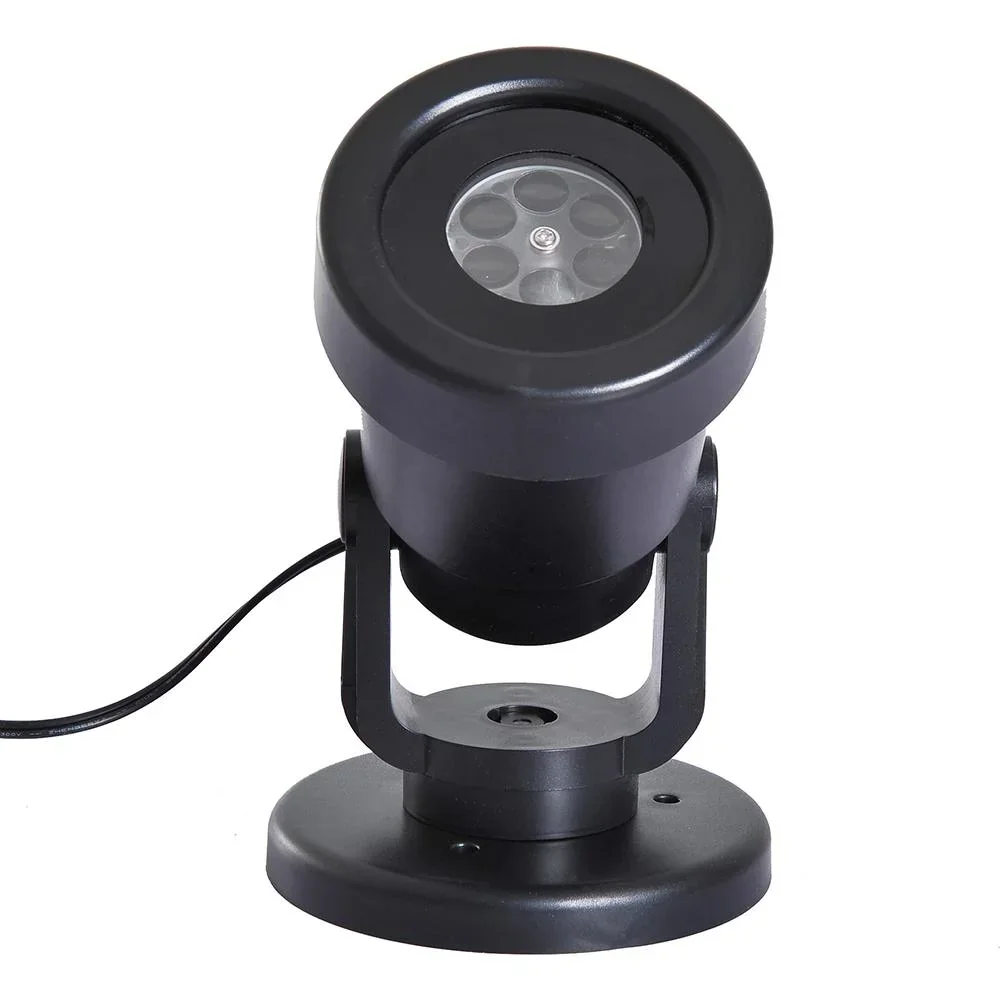 LED Projektor Lichter Effektlicht 4 Motiv-Folien Weihnachten Schwarz