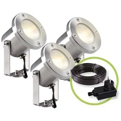 GARDEN LIGHTS - CATALPA SET - STRAHLER - 12 V - 3-tlg.
