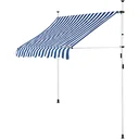 Klemmmarkise blau/weiß 150cm