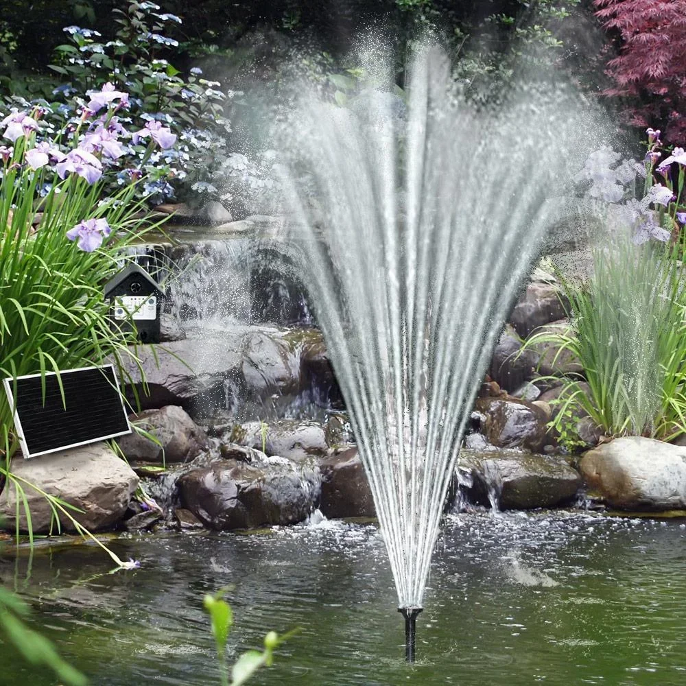 LED-Solarpumpe mit Batterie und hochwertigem Solarpanel