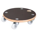 Multi Roller MR 1351, Ø 29 x 8,5 cm, harte Rollen Ø 50 mm, Gleitlager, Multiplex Platte FSC®, Tragkraft 200 kg