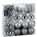 Christbaumkugeln 103 Stück - Silber