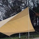 Sonnensegel Tarp Sonnenschutz Polyester Golden 550 x 560cm