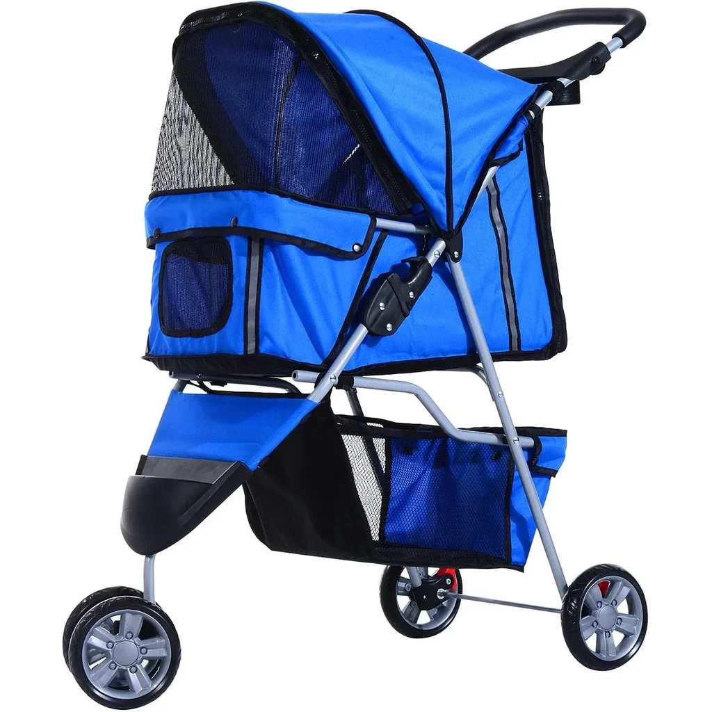 Hundewagen Hundebuggy Blau