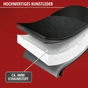 PKW Sitzauflage Ravenna, Auto-Sitzaufleger aus Kunstleder schwarz