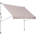 Klemmmarkise mit Handkurbel