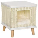 Rattan Katzenhütte 36 cm x 36 cm x 40 cm
