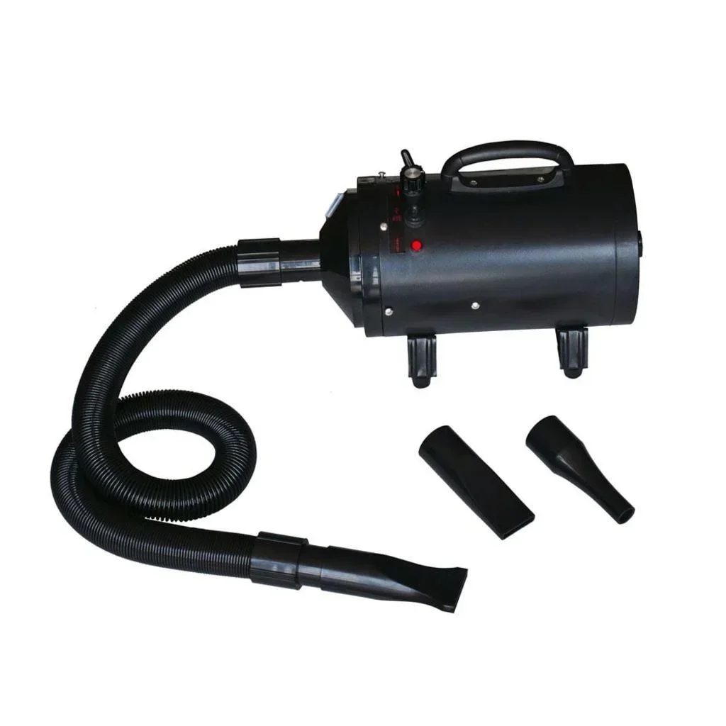Hundetrockner mit 3 Aufsätzen 2400 W schwarz