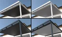 Unterdachmarkise St. Tropez, 3 x 3 m, Farbe anthrazit, Stoff 314028