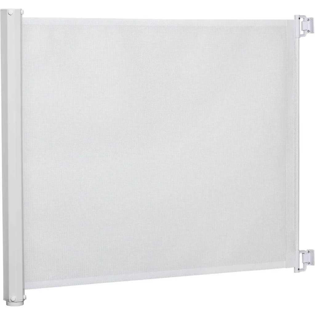Treppengitter Metall Hunde weiß,115cm x 5,5cm x 82,5cm